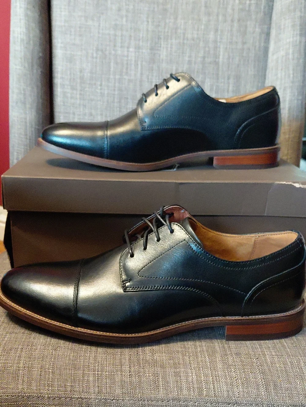 Florsheim Men's Black Leather Rucci  Oxford Dress Shoes Size 10.5